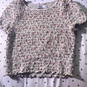 Cute floral crop top